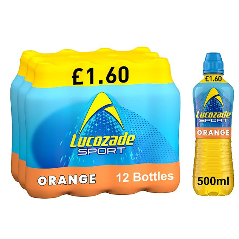 Lucozade Sport Drink 12 x 500ml – Various Flavours (PMP)