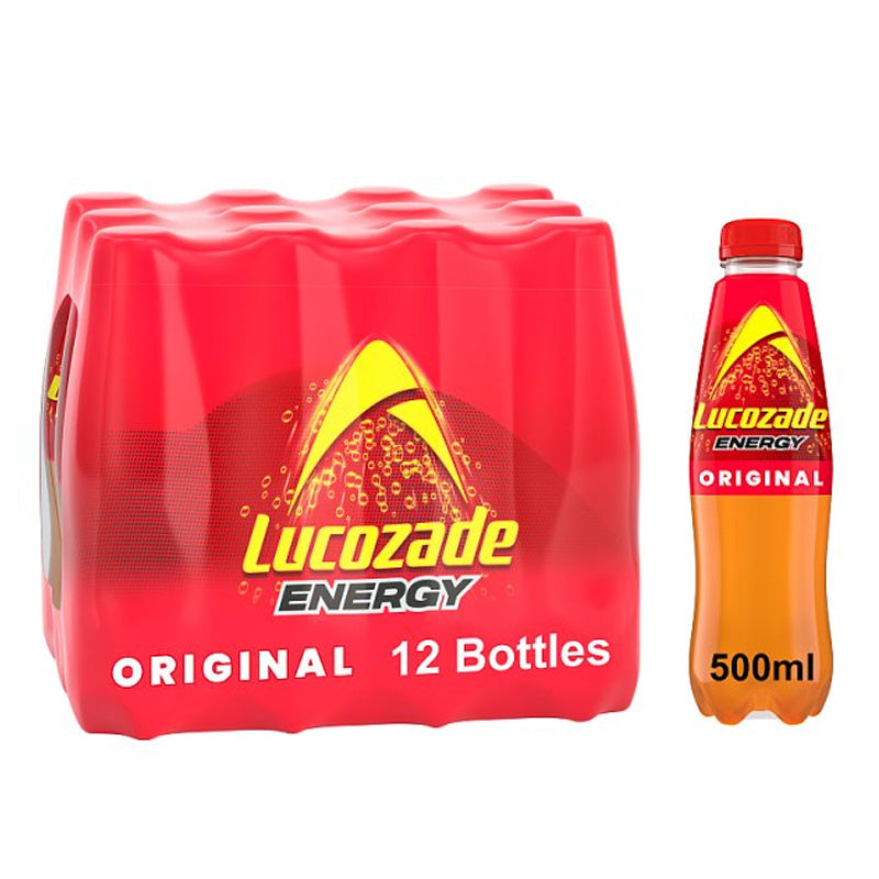 Lucozade Energy Drink Original 500ml (Box Of 12)