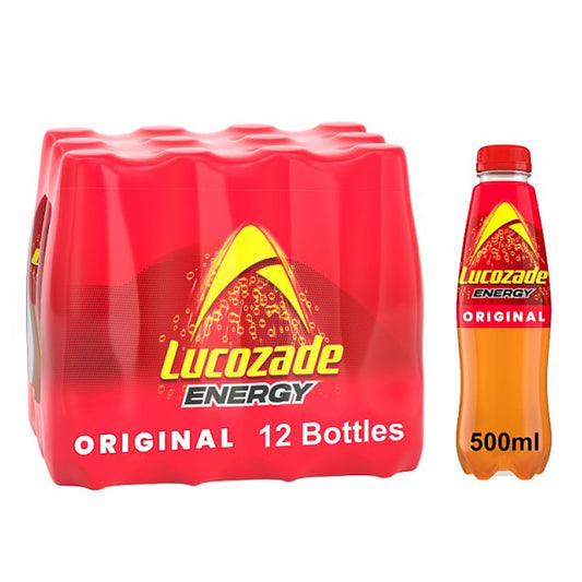 Lucozade Energy Drink Original 500ml (Box Of 12)