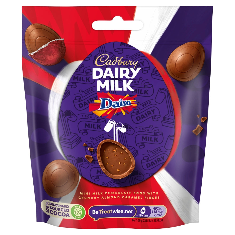 Cadbury Dairy Milk Miniature Daim Easter Egg (23x77g Bags)