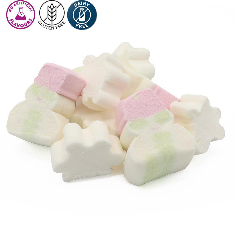 Kingsway Snowman & Snowflakes Christmas Vanilla Marshmallows (1kg - 3kg)