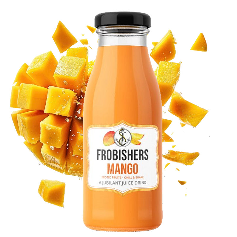 Frobishers Mango Juice Drink 250ml Glass Bottles Tropical Fruit Beverage (Box of 12 Bottles)