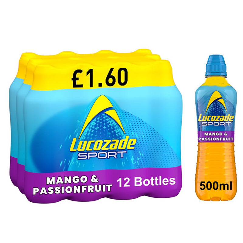 Lucozade Sport Drink 12 x 500ml – Various Flavours (PMP)