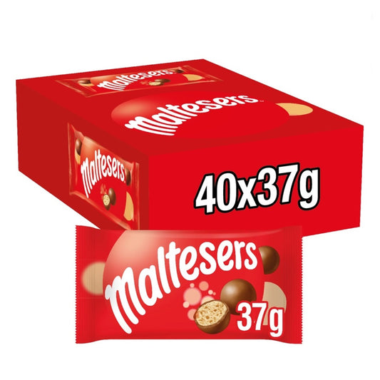 Maltesers Milk Chocolate & Honeycomb Snack Bag 37g (Box Of 40)