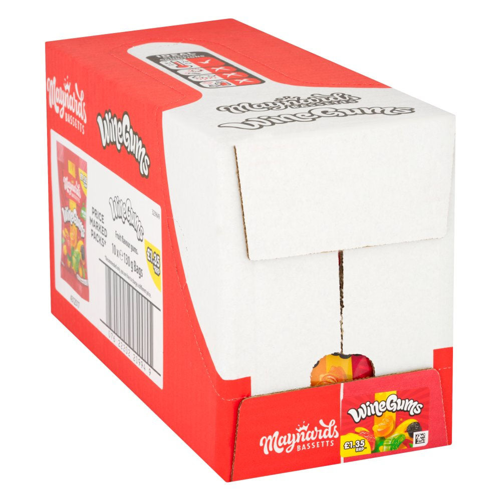 Maynards Bassetts Wine Gums Sweets Bag 130g PMP
