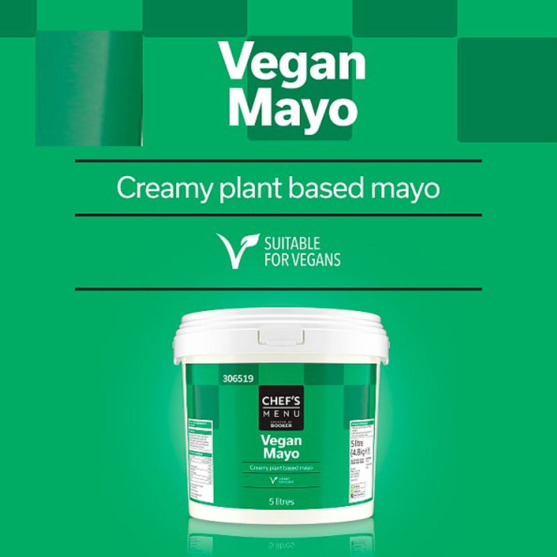 Chef's Menu Vegan Mayo 5L Plant Based Mayonnaise