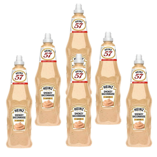 Heinz Smokey Baconnaise 1L – Smoky Flavoured Food service Mayonnaise (Box of 6 Bottles)
