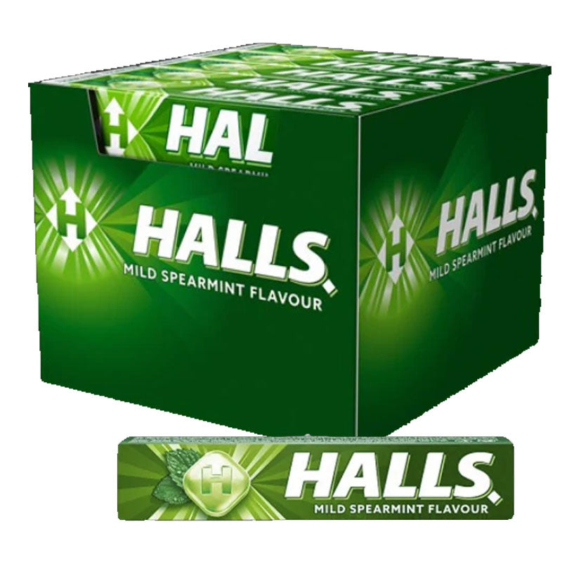 Halls Variety Flavours Menthol Candy Rolls 33.5g (Box of 20 Rolls)