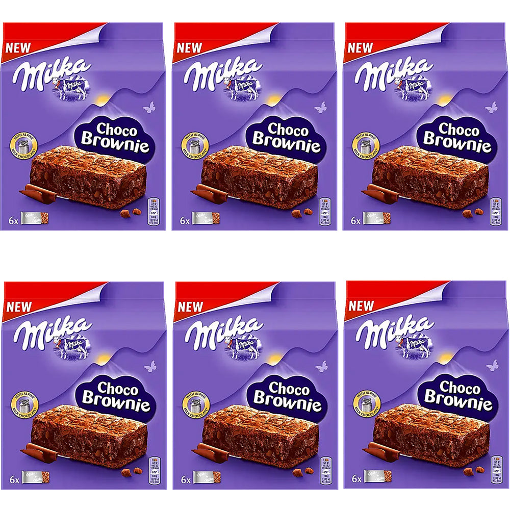 Milka Choco Brownie 150g (6 & 13 Bags) Bulk Chocolate Brownies UK