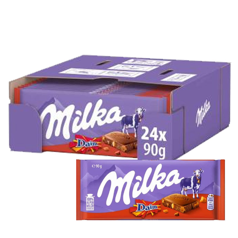 Variety of Milka Chocolate Collections