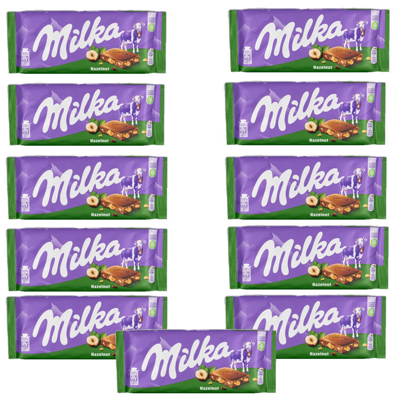 Variety of Milka Chocolate Collections