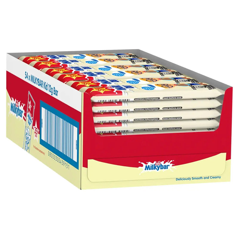 Milkybar Kid White Chocolate 12g PMP Bars | 27 & 54 Bars | Creamy White Chocolate