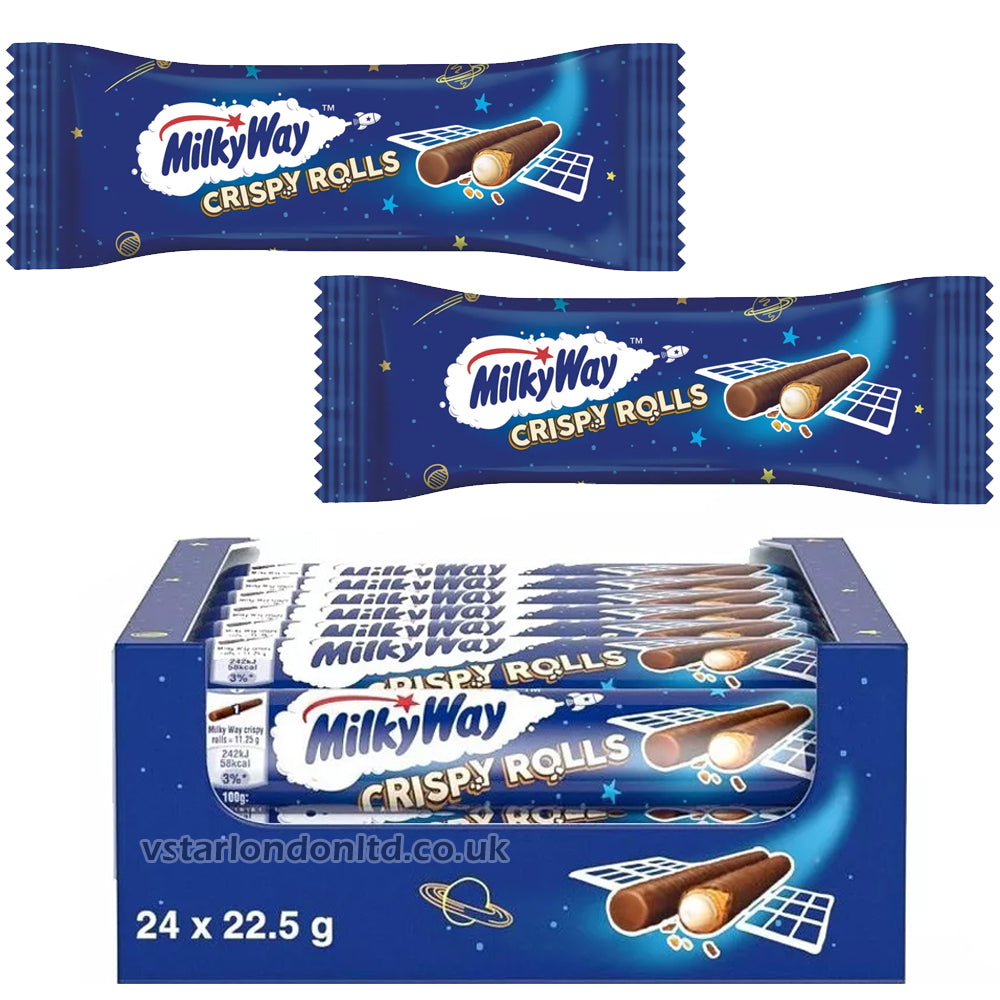 Crispy Rools Buy Milky Way Crispy Rolls 22.5g (Box of 24) – UK Delivery – UK Cash ...