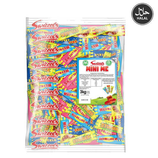 Swizzels Mini Me Halal Chews Bulk Fruit Flavour Chewy Sweets Pick and Mix 3kg