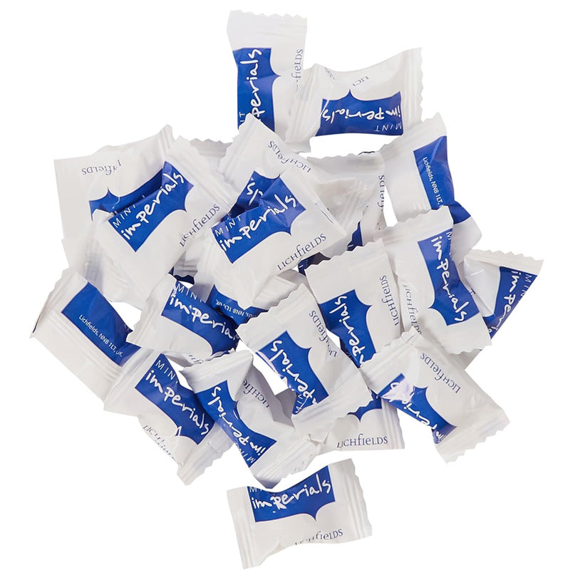 Lichfields Mint Imperials 2kg Mint Hard Sugared Candy Refreshing Sweets Bulk Pack