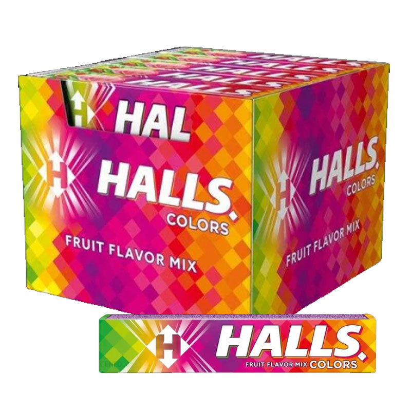 Halls Variety Flavours Menthol Candy Rolls 33.5g (Box of 20 Rolls)