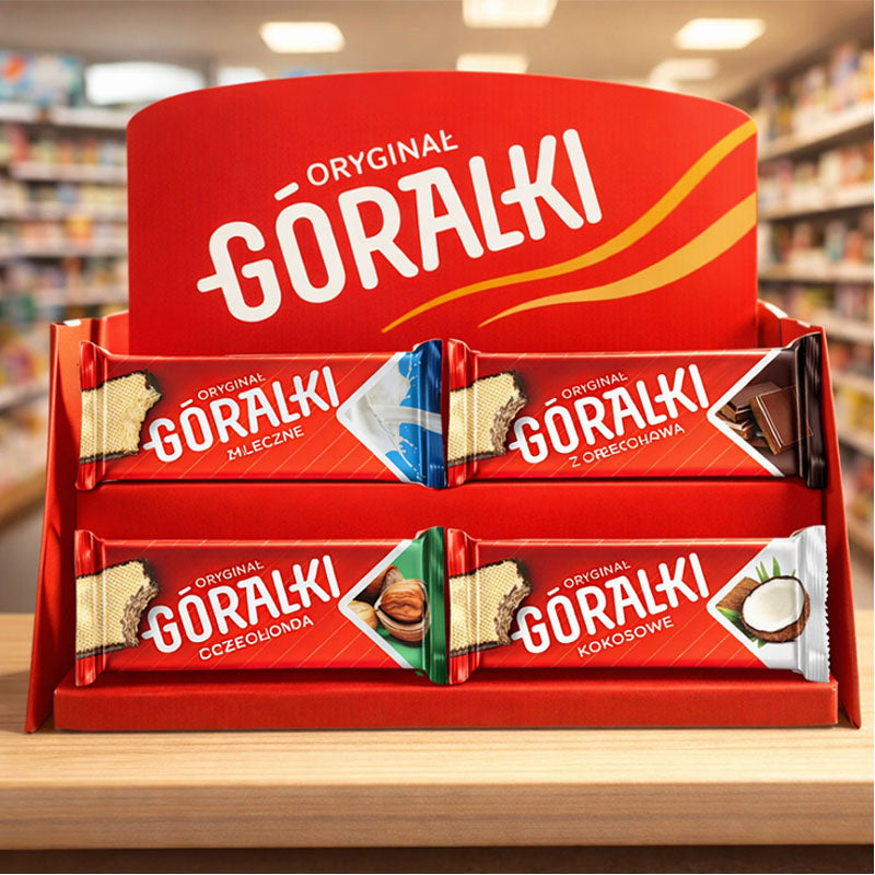 Goralki Wafers 45g Multipack Milky Chocolate Hazelnut Coconut (18 or 36 Packs)