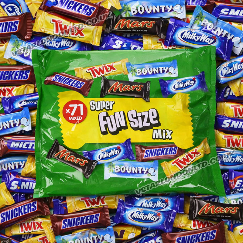 Mars Super Fun Size Mix 1.4kg -71 Assorted Mini Chocolate Bars Sharing Pack