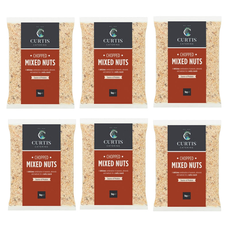 Curtis Catering Chopped Mixed Nuts 1kg – Peanuts Almonds Walnuts (Box of  3 & 6 Packs )