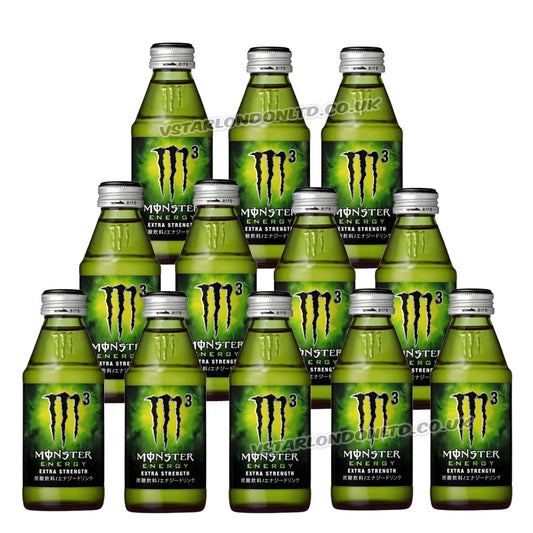 Monster Energy Extra Strength Drink 150ml Bottles Energy Drink Original Flavour (Box of 12 & 24 Bottles)