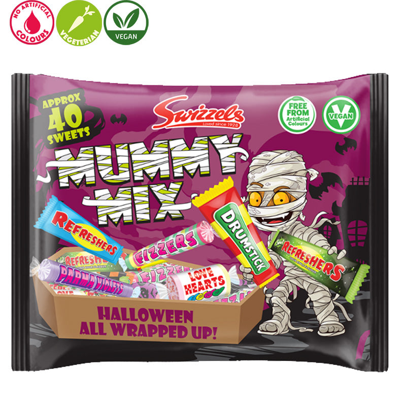 Swizzels Mummy Mix Sweets 340g x 5 Packs Vegan Halloween Treats