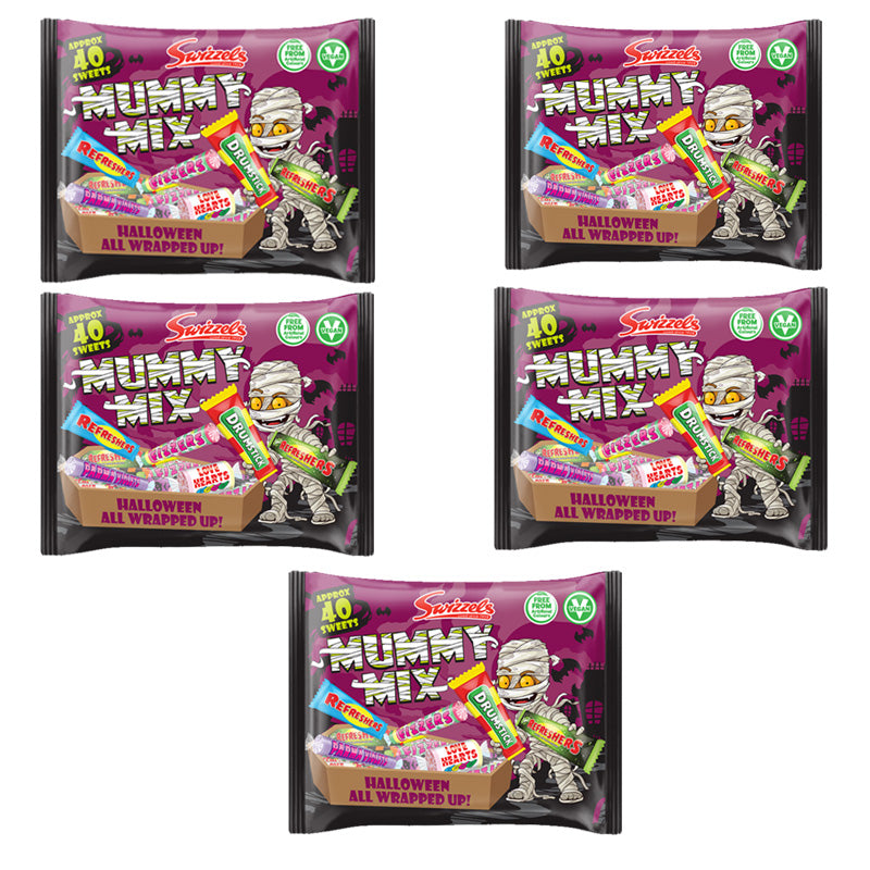 Swizzels Mummy Mix Sweets 340g x 5 Packs Vegan Halloween Treats