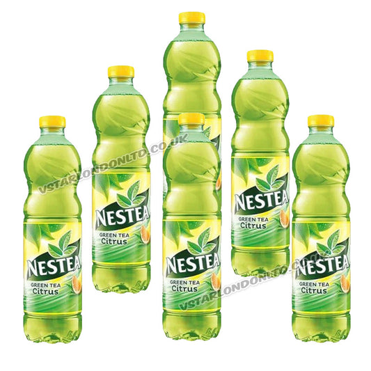 Nestea Ice Tea Green Lemon Flavour  Drink 1.5L (Box of 6 Bottles)