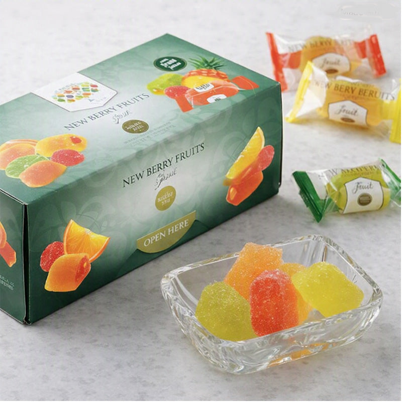 New Berry Fruits Jewels 250g Box – Assorted Fruit Flavoured Jelly Sweets with Soft Centre
