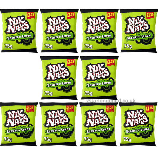 Nik Naks Scampi 'N' Lemon Crisps 75g