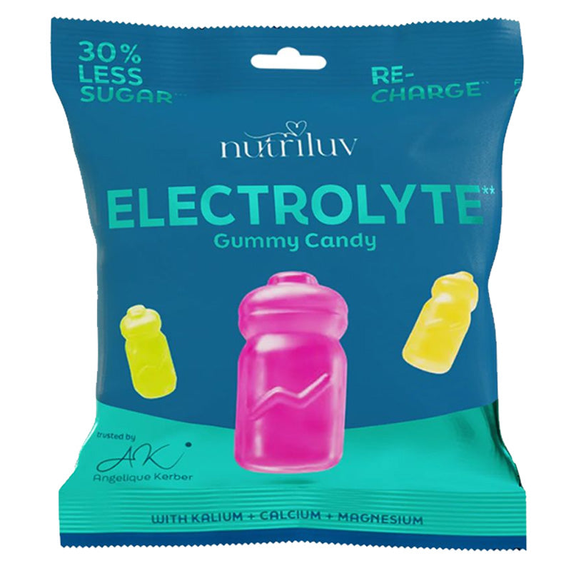 Nutriluv Bett'r Snacks Electrolyte Gummy Candy 75g x 10 Packs – Lemon Lime & Grapefruit