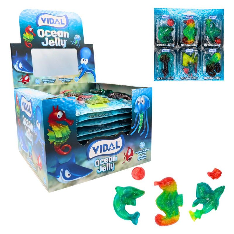 Vidal Jelly Sweets Ocean Creepy Dino Snake Dragon Jungle Jelly 11g 66g Fun Gummy Candy