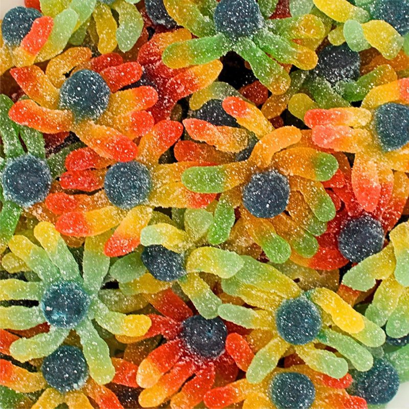Vidal Sour Jelly Octopus Sweets 1kg – Fizzy Sour Gummy Candy