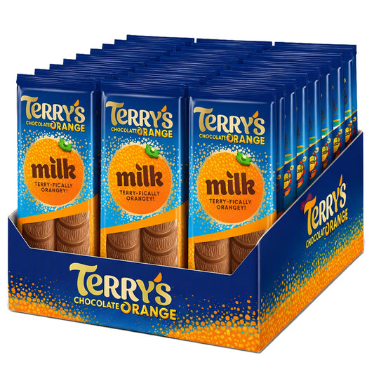 Terry's Chocolate Orange Sharing Bar 90g x 19 Packs – Real Orange Oil