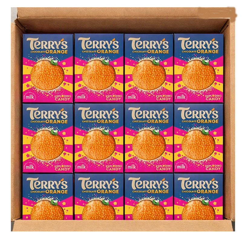 Terry’s Chocolate Orange Exploding Candy Ball 147g – (6 & 12 Boxes)