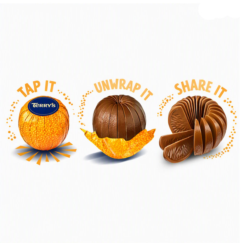 Terry’s Chocolate Orange Dark Ball 145g x 2 – Dark Chocolate with Real Orange Oil