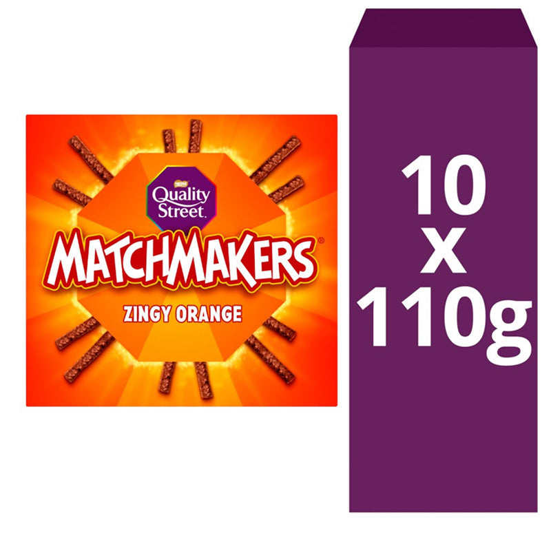 Quality Street Matchmakers Orange Chocolate Sticks 10×110g