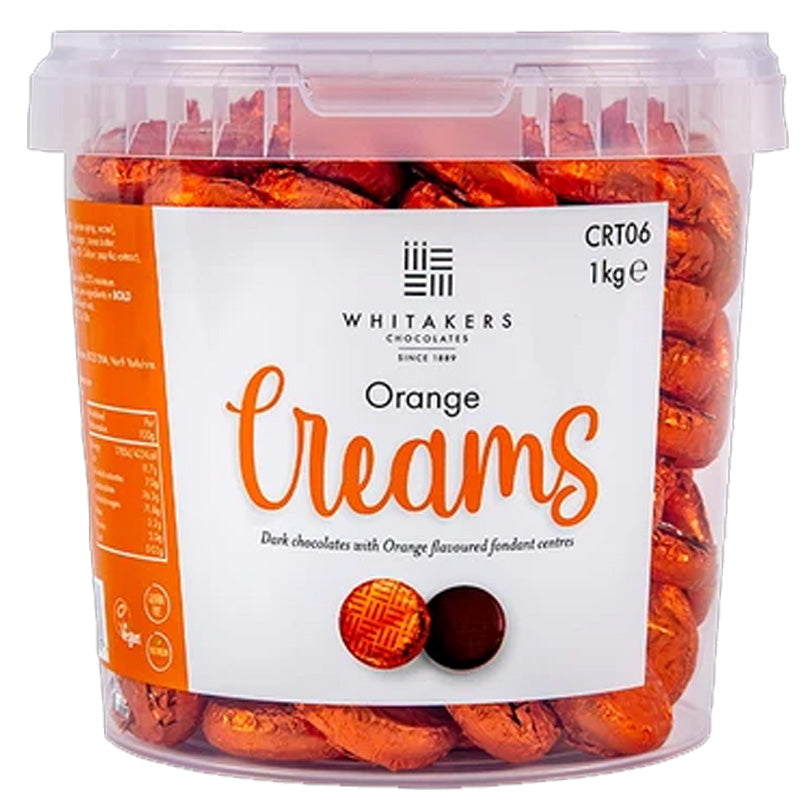 Whitakers Chocolate Creams  Bulk Range Mint Coffee Strawberry Orange Rose Violet Ginger Flavours (800g-1kg)
