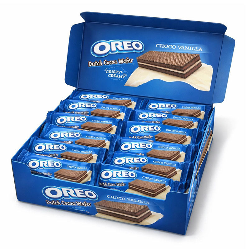 Oreo Wafer Choco Vanilla 117g Crispy Chocolate Wafers (12 & 24 Packs)