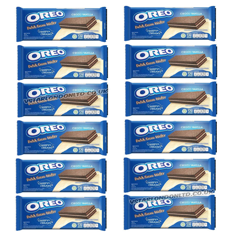 Oreo Wafer Choco Vanilla 117g Crispy Chocolate Wafers (12 & 24 Packs)