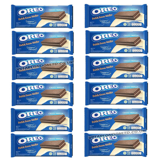 Oreo Wafer Choco Vanilla 117g Crispy Chocolate Wafers (12 & 24 Packs)