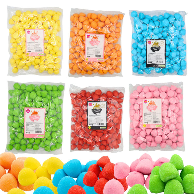 Kingsway Paint Balls  M arshmallows 900g Bag 150 Pieces Assorted Colours Sweets