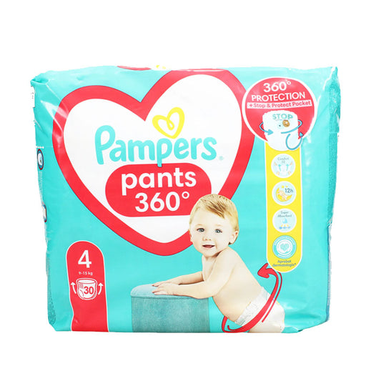 Pampers Pants Size 4 Pants Leak Protection Pull-Up Diapers for Toddlers (Bag of 30 pants)