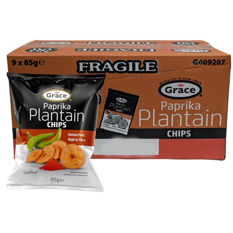 Grace Plantain Chips 85g x 9 Packs – Mixed Flavours