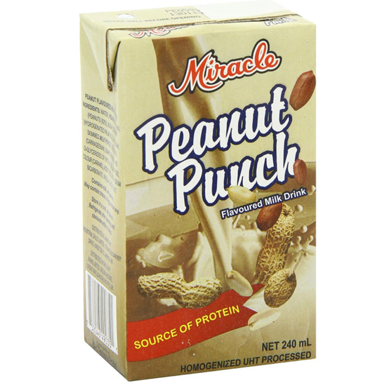 Miracle Peanut Punch Flavoured Milk Drink 240ml (Box of 24)