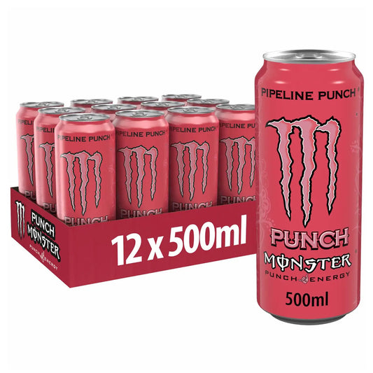 Monster Energy Drink Pipeline Punch 12 x 500ml Cans