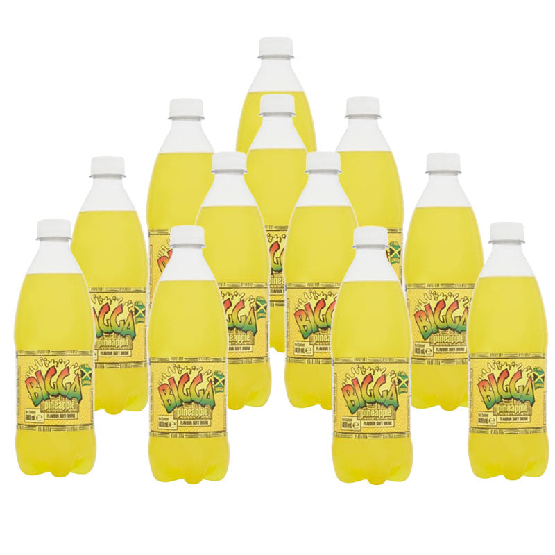 Bigga Soft Drinks 600ml Assorted Flavours (Box of 6 & 12 Bottles)