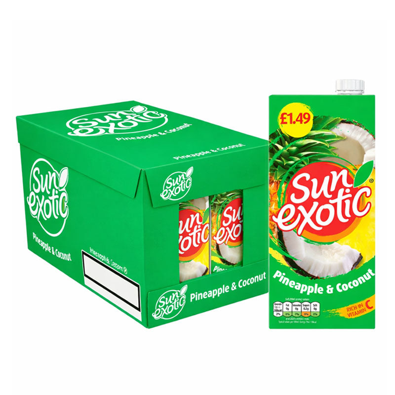 Sun Exotic 1L PMP Fruits Flavoured Soft Drinks (Box of 6 & 12 Packs)
