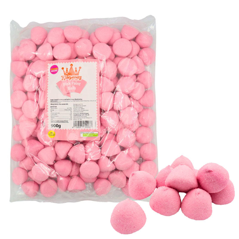 Kingsway Paint Balls  M arshmallows 900g Bag 150 Pieces Assorted Colours Sweets