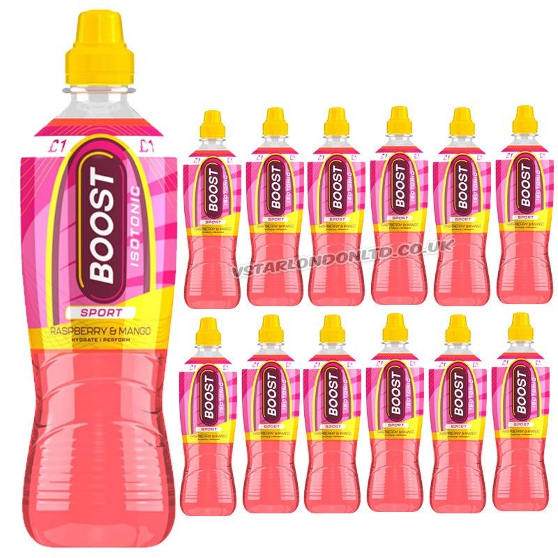 Boost Sport Isotonic Drinks 500ml PMP Mixed Flavours (Box of 12 Bottles)