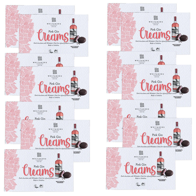 Whitakers Pink Gin Creams Chocolate Sweets 150g (7 & 14 Boxes)